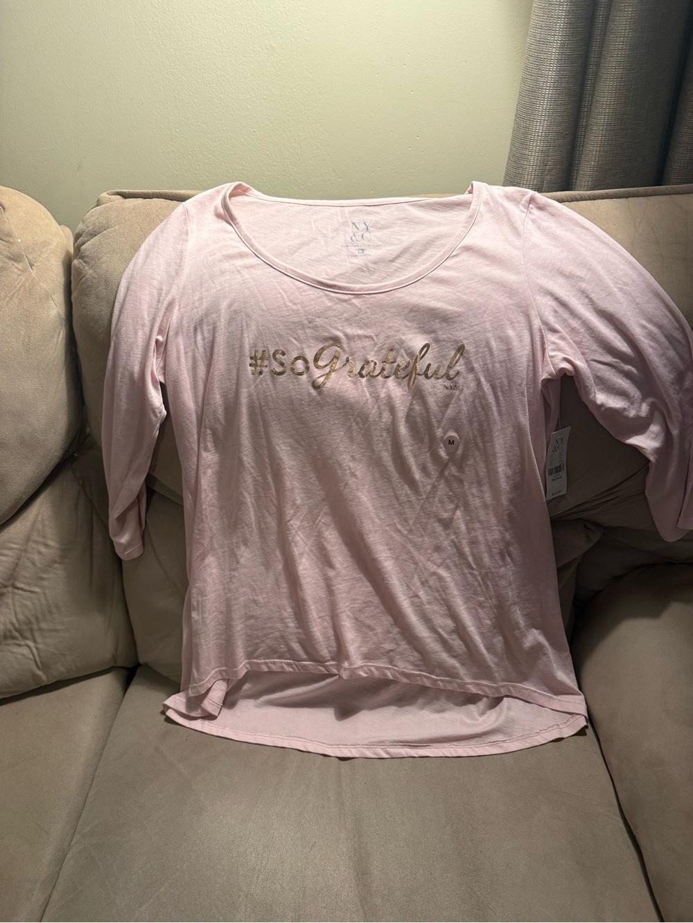 Brand new New York & Company #so grateful shirt